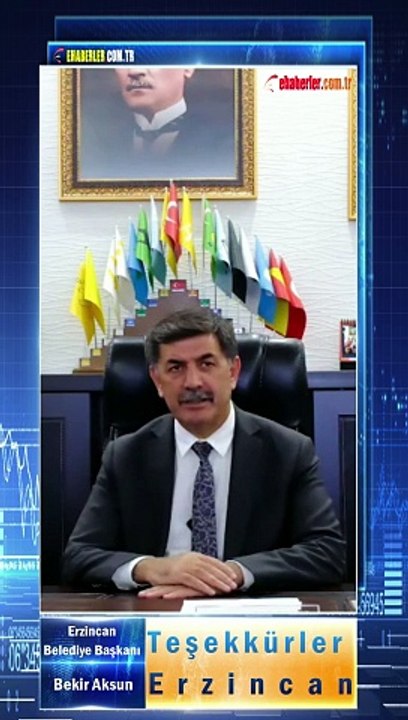 Erzincan Belediye Başkanı Bekir Aksun: Teşekkürler Erzincan