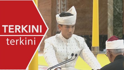 [TERKINI] Putera Mateen, Dayang Anisha selamat diijab kabul