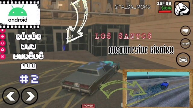 GTA_SA LOS SANTOS HASTANESİNE GİRDİK!!#2(ANDROİD)