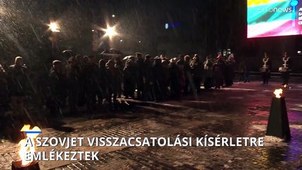 A véres szovjet visszacsatolási kísérletre emlékeztek Litvániában