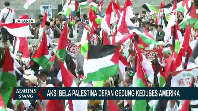 Majelis Ormas Islam Pimpin Aksi Bela Palestina di Depan Gedung Kedubes Amerika Serikat!