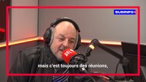 Bertrand Caroy ému quand son ami, le boss de Harley Davidson Mons, parle de sa passion des Harley