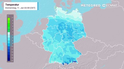 Nachts meist überall Frost, am Tag stellenweise frostfrei!