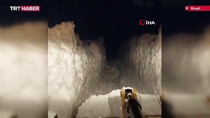 Bingöl'de kar kalınlığı 4 metreye ulaştı