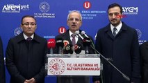 Bakan Uraloğlu, Bakırköy-Kirazlı metro hattı incelemesinin ardından açıklamalarda bulundu