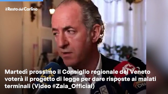 Proposta di legge sul fine vita, Zaia: ?Veneto unica regione a trattare il tema?