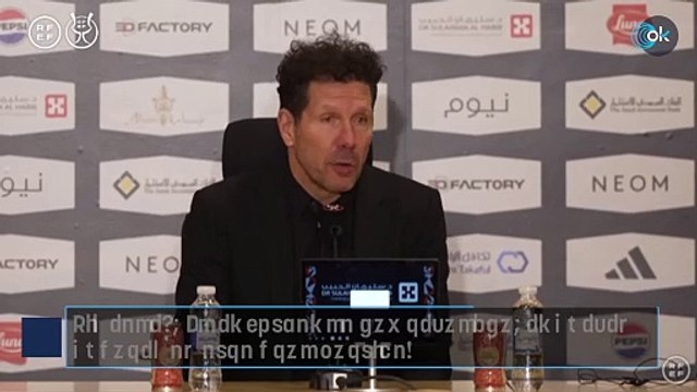 Simeone «En el fútbol no hay revancha, el jueves jugaremos otro gran partido»