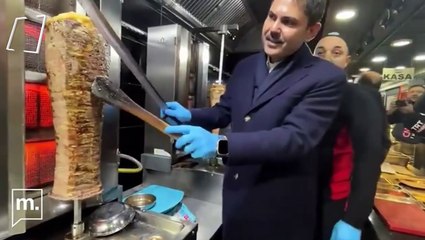 AK Parti İBB Başkan Adayı Murat Kurum, döner kesti