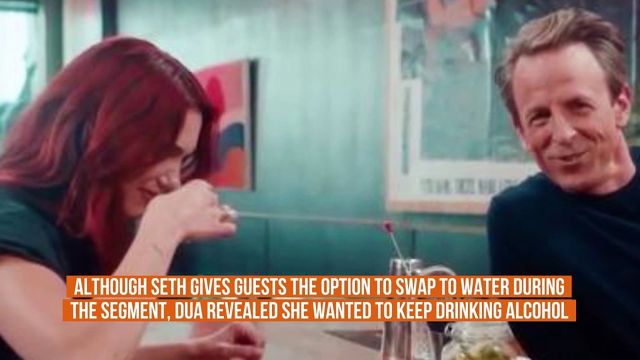 Dua Lipa fell asleep in bathroom after day-drinking session with Seth Meyers