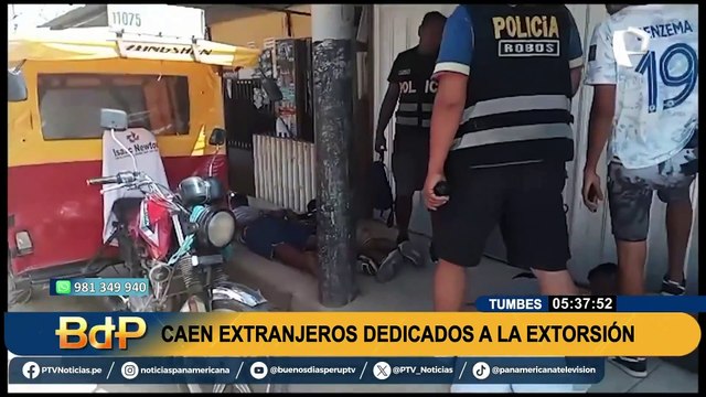 Caen extranjeros dedicados a la extorsión y tráfico de drogas en Tumbes
