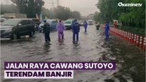 Akibat Hujan Deras, Jalan Raya Cawang Sutoyo Terendam Banjir