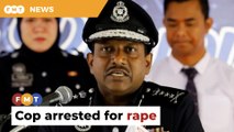 Cop arrested for raping foreign college student