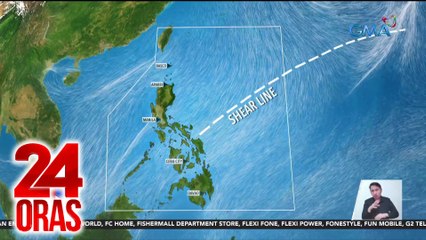 Ilang lugar sa bansa, makararanas ng maulang panahon dahil sa muling pag-iral ng Shear line | 24 Oras