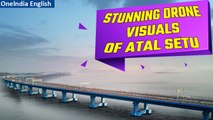 Atal Setu: First look of India's longest sea bridge Mumbai Trans Harbour Link | Oneindia