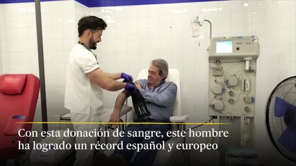 Un español bate el récord de donaciones de sangre | EL PAÍS