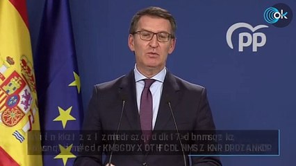 Feijóo llama a manifestarse el 28-E contra la «extorsión» de Sánchez y Puigdemont a los españoles