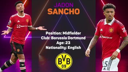 Opta Profile - Jadon Sancho