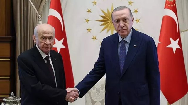 Cumhurbaşkanı Erdoğan, MHP lideri Bahçeli ile bir araya geldi