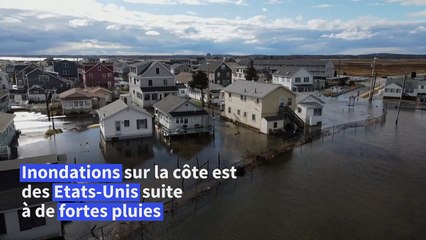 Tempêtre hivernale aux Etats-Unis: inondations sur la côte est