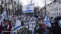 Manifestazione pro-Israele a L'Aja, in corteo familiari di ostaggi
