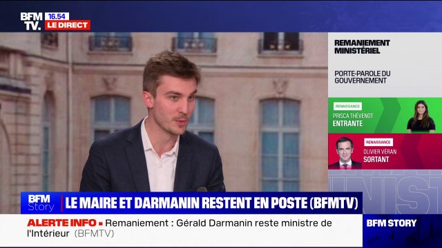 Gouvernement: Léon Deffontaines (tête de liste PCF pour les élections européennes) pointe un remaniement sans changement