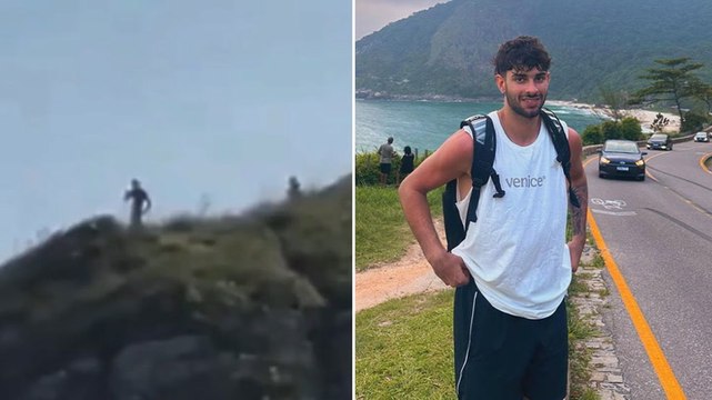 Italian basketball star claims to be ‘10ft alien’ filmed on Brazil cliff