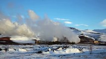 Islande Bjarnarflag Geothermal Powerstation