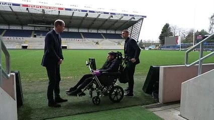 Prince William presents CBEs to Rob Burrow and Kevin Sinfiel
