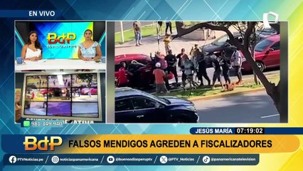 Falsos mendigos agreden a fiscalizadores en Jesús María