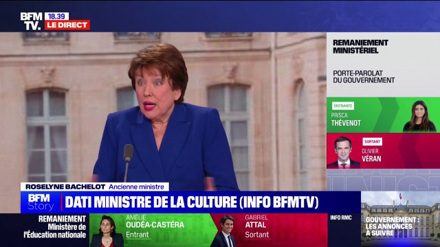 Rachida Dati nommée ministre de la Culture: Roselyne Bachelot salue un coup politique