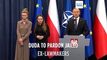 Poland's president to pardon former politicians arrested on Tuesday