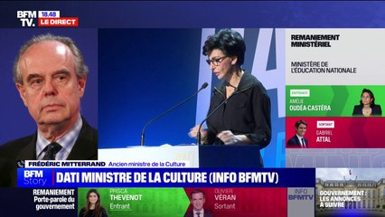 Frédéric Mitterrand, ancien ministre de la Culture: "Choisir Rachida Dati, c'est donner un signal assez fort pour aller dans le sens de la réforme"