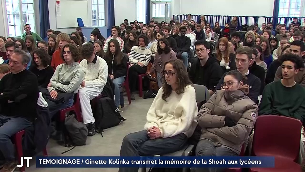 TÉMOIGNAGE / Ginette Kolinka transmet la mémoire de la Shoah aux lycéens