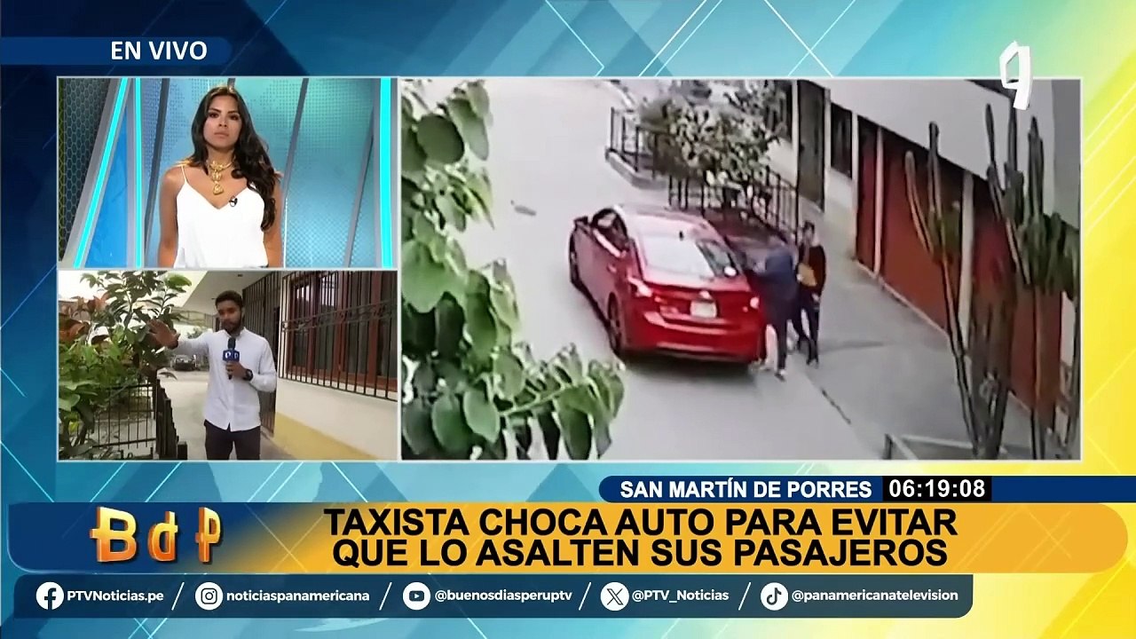 SMP: Taxista choca su auto para evitar que lo asalten falsos pasajeros