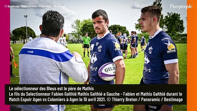 Fabien Galthié : Le sélectionneur des Bleus s'éclate à New York avec Mathis, son fils beau gosse qui lui ressemble