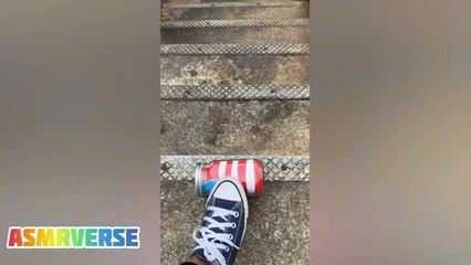 Bottle Rolling Down Stairs ASMR  TikTok Compilation