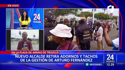 La Libertad: Nuevo alcalde de Trujillo remueve adornos de la gestión de Fernández