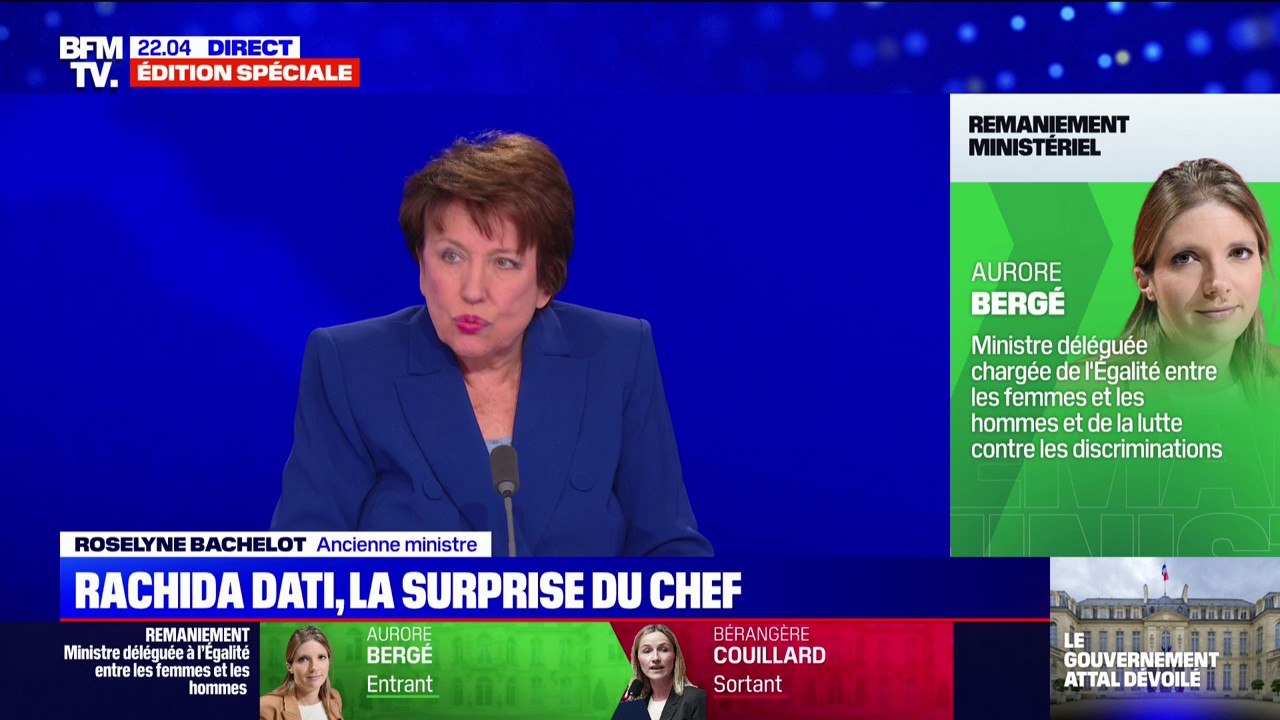 Roselyne Bachelot: "Rachida Dati est une vraie ministre politique. Elle va être écoutée et entendue"