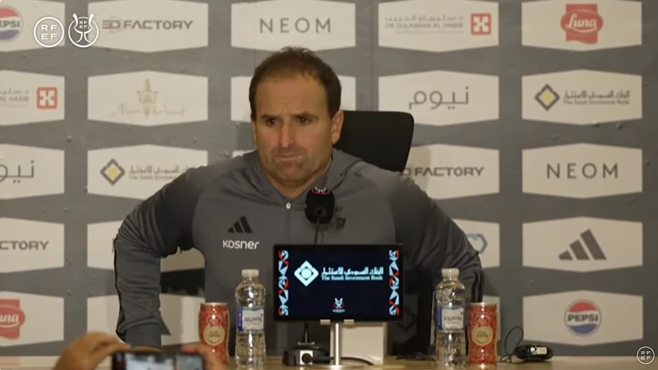 Rueda de prensa de Arrasate tras el Barcelona 2 Osasuna 0