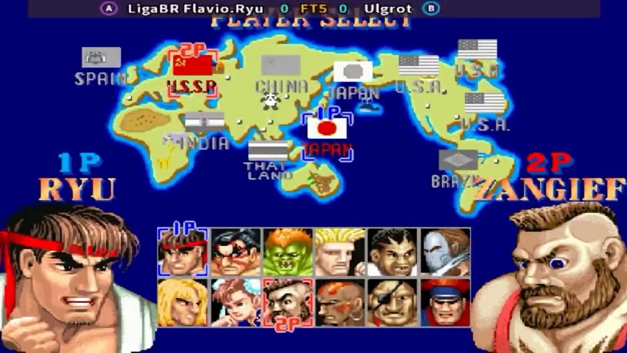 LigaBR Flavio.Ryu vs Ulgrot - Street Fighter II' Champion Edition - FT5