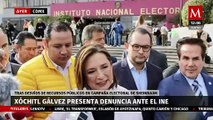 Xóchitl Gálvez denuncia ante el INE desvío de recursos en campaña de Claudia Sheinbaum