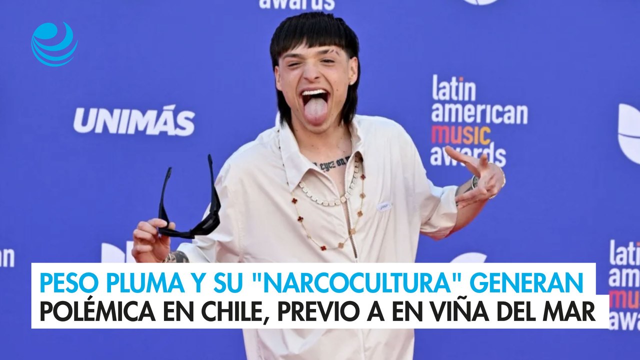 Peso Pluma y su "narcocultura" generan polémica en Chile, previo a su presentación en Viña del Mar