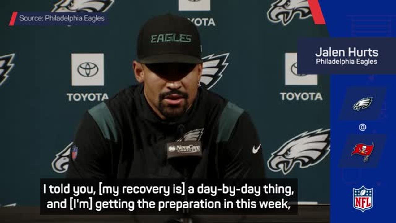Eagles' concerns for Hurts' playoff status cont...