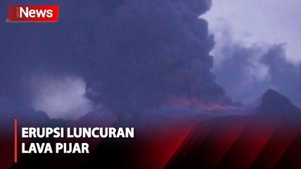 Kembali Erupsi, Gunung Lewotobi Laki-Laki Kali Ini Luncuran Lava Pijar
