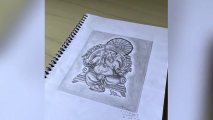 GANPATI DADA sketch  #ganeshchaturthi #ganpati #maharashtra #drawings #sketch #viral #hindutva