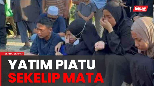 Lima beradik yatim piatu ibu bapa maut elak babi hutan melintas