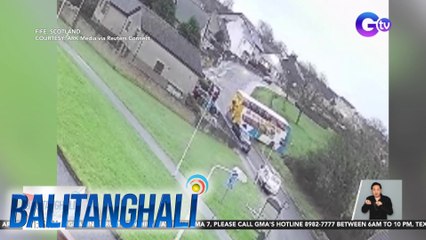 School bus, nawalan ng kontrol sa nagyeyelong kalsada | BT