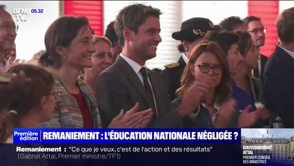 "On va avoir une ministre à mi-temps": après le remaniement, le ministère de l'Éducation nationale intégrée dans un super-ministère avec à sa tête Amélie Oudéa-Castera