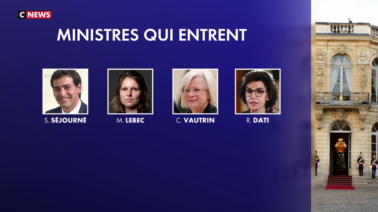 Remaniement : les nouveaux ministres du gouvernement