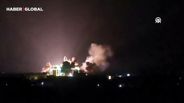 ABD ve İngiliz savaş uçaklarının Yemen'e düzenlediği hava saldırısının görüntüleri ortaya çıktı!